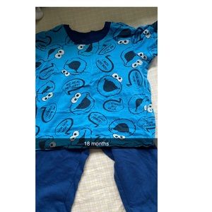 Cookie Monster pajamas